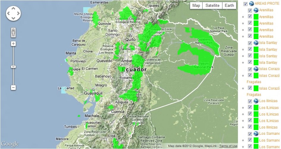 Mapa De Áreas Protegidas Del Ecuador - Don Franz